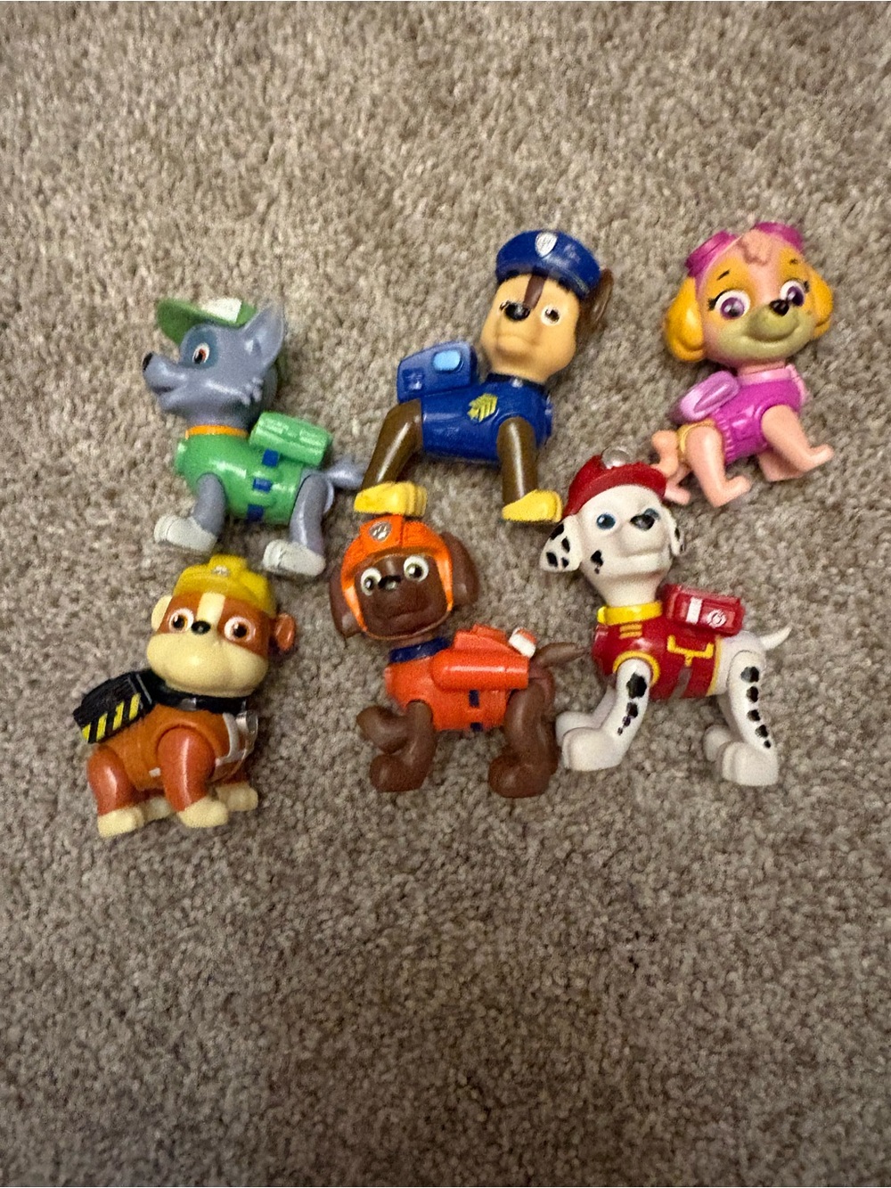 Paw Patrol characters figures *must be bundled